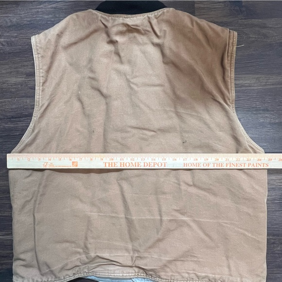 Bulwark Protective Work Vest Brown Canvas Snap Lined Flame Resistant Sz.XL RG. - Picture 4 of 9